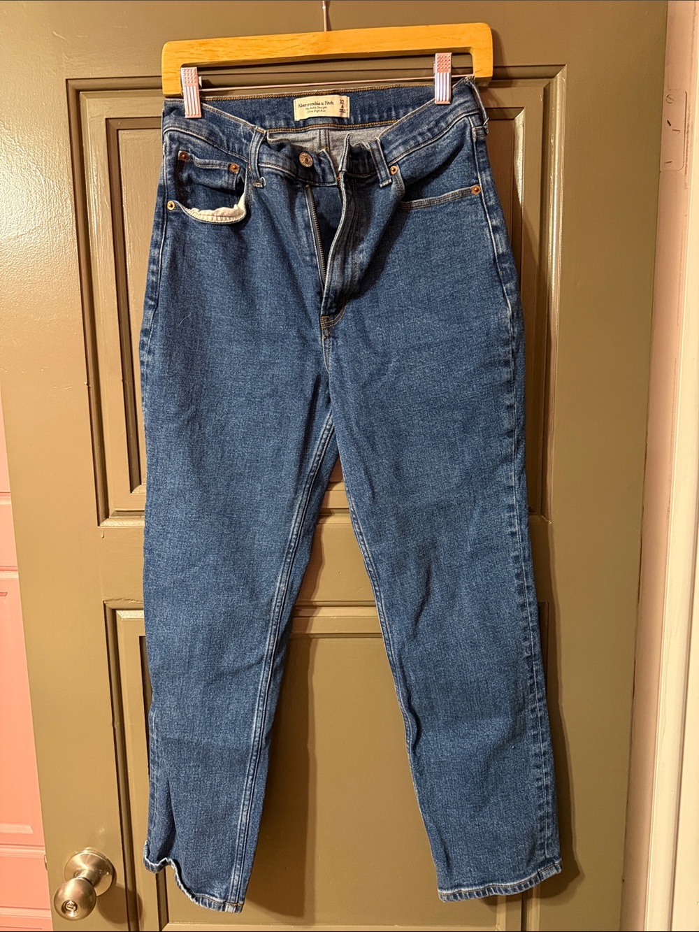 Abercrombie & Fitch Classic High-Rise Blue Denim Jeans
